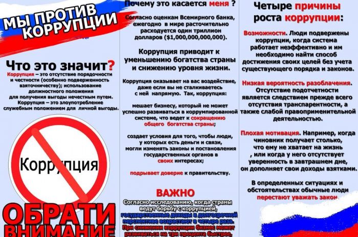 9 декабря —  Международный день борьбы с коррупцией.